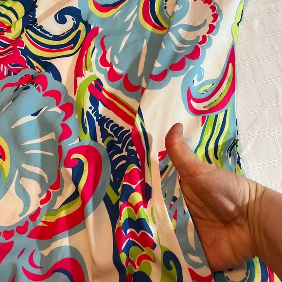 Beachy Boho Oversized Paisley Print Bathing Suit Cover/Dress Women's Size L - Picture 8 of 10